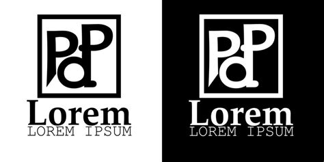 Premium Vector | PDP logo design templates