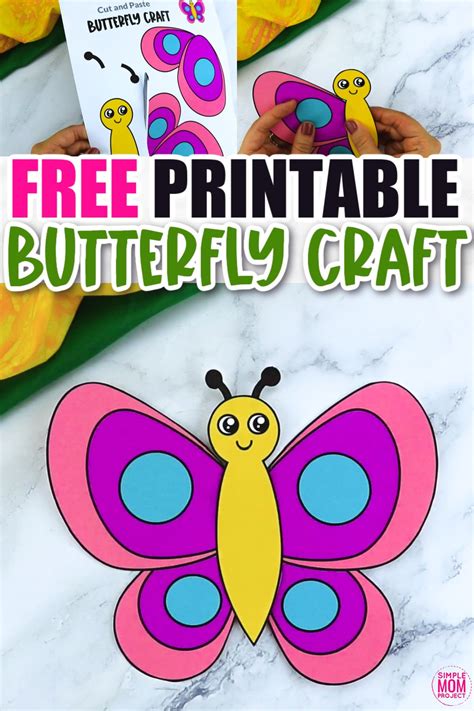 Free Printable Butterfly Craft Template – Simple Mom Project