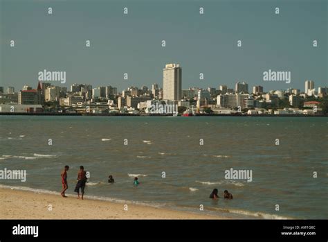 Maputo skyline from Katembe district. Maputo, Mozambique, Africa Stock ...