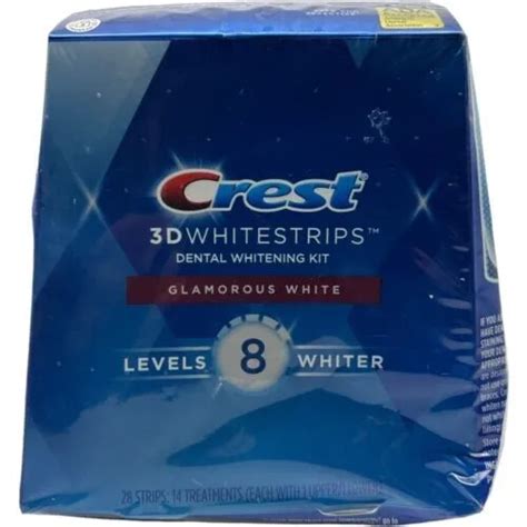 CREST 3D WHITESTRIPS Glamorous White 8 Levels Whiter 14 Treatments Exp 12/2025+ $21.89 - PicClick