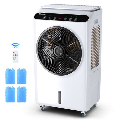 Costway Evaporative Portable Air Cooler Fan & Humidifier W/ Remote ...