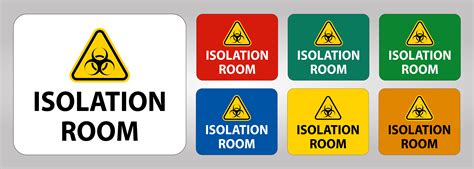 Biohazard Isolation room sign 1130862 Vector Art at Vecteezy