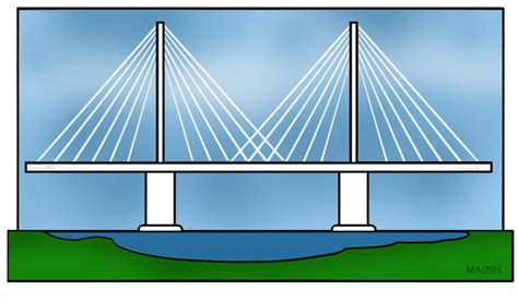 Bridge clipart cable stayed bridge, Bridge cable stayed bridge ...