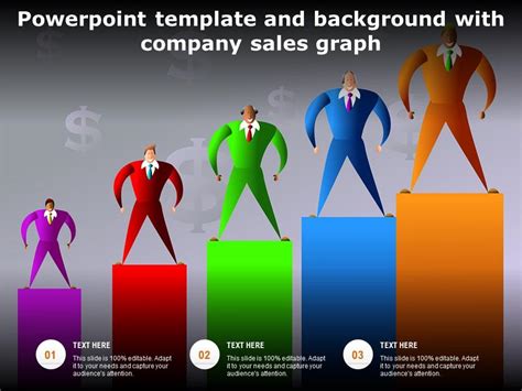 Powerpoint Template And Background With Company Sales Graph ...