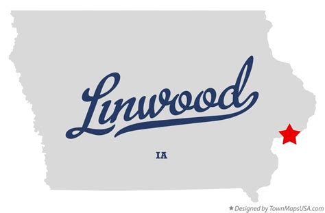 Map of Linwood, IA, Iowa