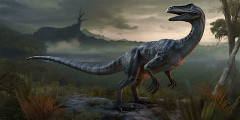 Raptor's Domain Realistic Illustration of Velociraptor in its Primal Habitat 24066596 Stock ...