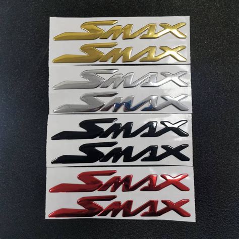 1 Pair Yamaha Smax Emblem For Motorcycle Logo Decals 3d Soft Material ...