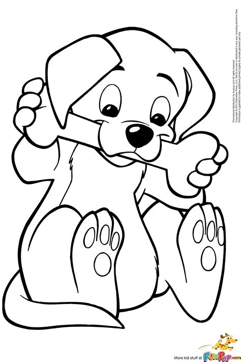 Kleurplaat Makkelijk Hond Printable Coloring Pages Dogs And Puppies ...