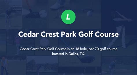 Cedar Crest Park Golf Course - Dallas, TX | Local Golf Spot