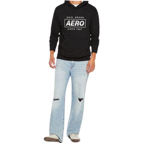 Aéropostale Aero Original Brand Box Logo Pullover Hoodie • Price