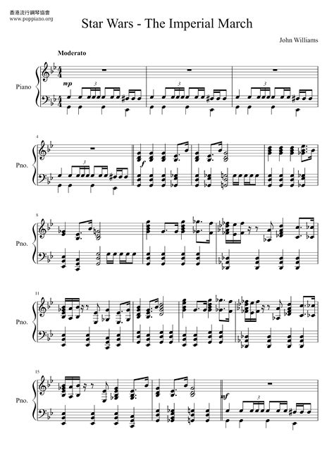 John Williams-Star Wars - The Imperial March Sheet Music pdf, - Free Score Download ★