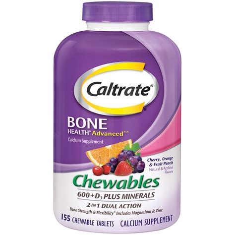 Buy Caltrate Chewables Calcium Vitamin D Supplement - 155 Count Online at desertcart INDIA