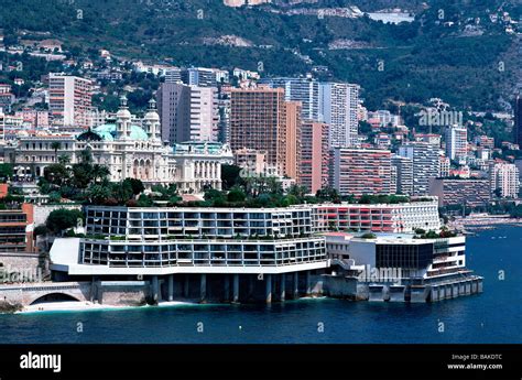 Coast from the Sea Hotel Fairmont and the Casino Monte Carlo Monaco MC ...