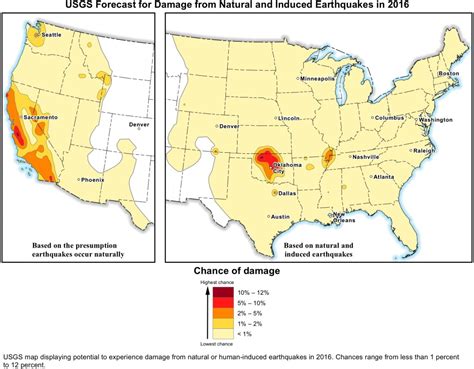 USGS Earthquake Forecast Maps Now Include Human-Induced Earthquakes ...