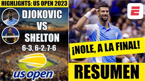 Novak Djokovic vs Ben Shelton | RESUMEN HIGHLIGHTS | Semifinales | US Open 2023 - Win Big Sports