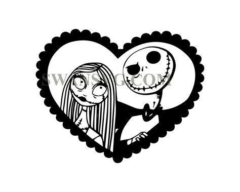 Jack And Sally Lover Halloween Svg Digital File – SwanSvg