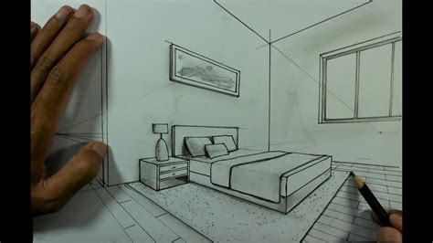 How To Draw A Bedroom In Two Point Perspective - How To Draw A Simple ...