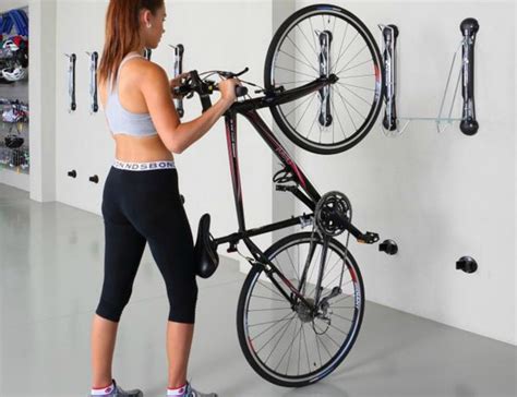 This Wall-Mounted Bike Rack Swivels 160º Side to Side