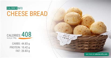 Cheese Bread Calories and Nutrition (100g)