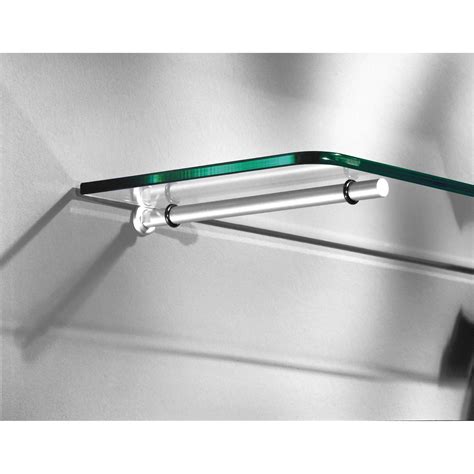 Floating Glass Bracket 200mm (pair) - Mastershelf