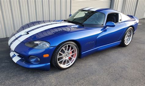 1996 Dodge Viper GTS - Blue with White Stripes/Black | American Supercars