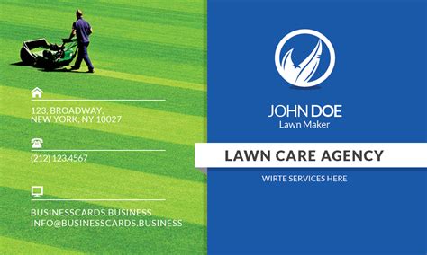 10031-lawn-care-business-card-front - Business Cards Templates : Business Cards Templates