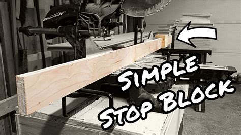 Simple Stop Block System for Miter Saws [How to] - YouTube