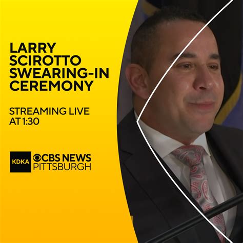 KDKA on Twitter: "STREAMING NOW: Watch live on CBS News Pittsburgh as Larry Scirotto is sworn in ...