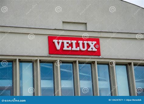 Velux Business Logo Close Up Shot . Editorial Photo - Image of business, exterior: 126247871