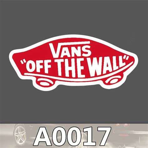 2pcs/bag vans off the wall sticker travel skateboard trolley sticker ...