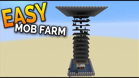 EASY MOB FARM Minecraft 1.15+ (Tutorial) - Minecraft 1.16 Compatible - YouTube