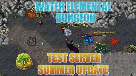 Water Elemental Dungeon - Test Server Summer Update 2015 - Tibia - YouTube