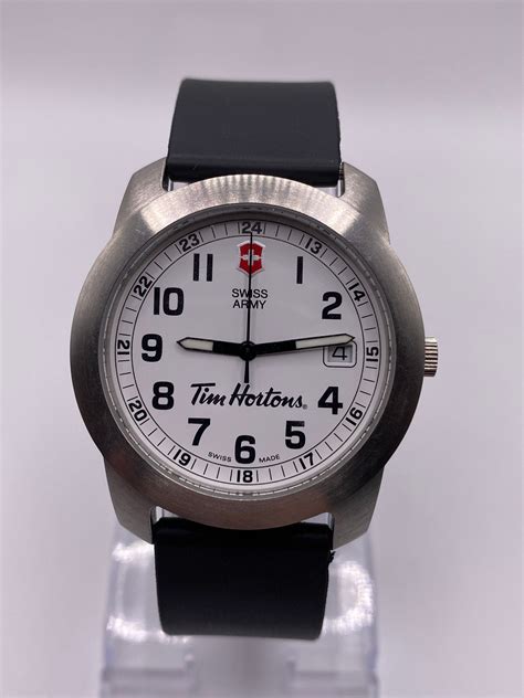 Vintage Swiss Army and Tim Hortons Victorinox 40mm Quartz - Etsy