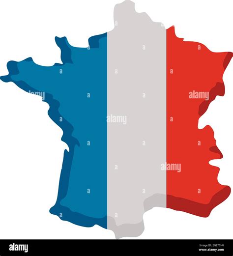 france flag colors in map Stock Vector Image & Art - Alamy