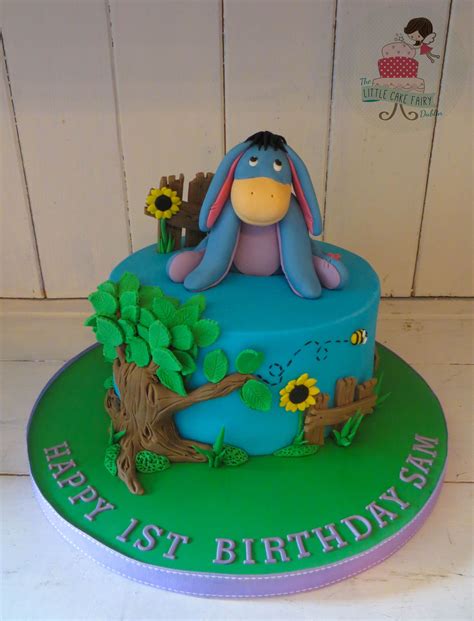 Eeyore 1st Birthday Cake www.littlecakefairydublin.com www.facebook.com/littlecakefairydublin ...