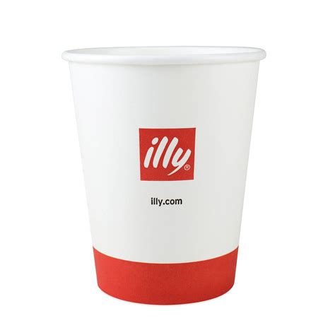 illy Logo Paper Brewed Coffee Cups - 12 oz. illy eShop