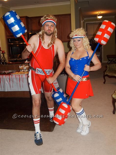 Coolest American Gladiators Couple Costume