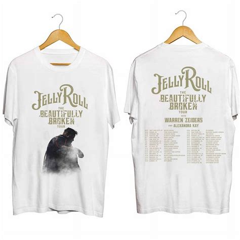 Jelly Roll The Beautifully Broken Tour 2024 Shirt, Jelly Roll Fan Shirt ...