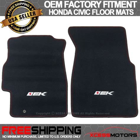 Fits Custom Logo 96-00 Honda Civic OE Fitment Floor Mats Carpet Front Rear Nylon | eBay