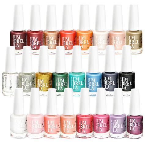 24 x Luxury Nail Polish Varnish Set 24 Different Colours 11ml Quick Dry ...