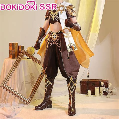 Pre-sale Dokidoki-ssr Game Genshin Impact Traveler Aether Cosplay ...