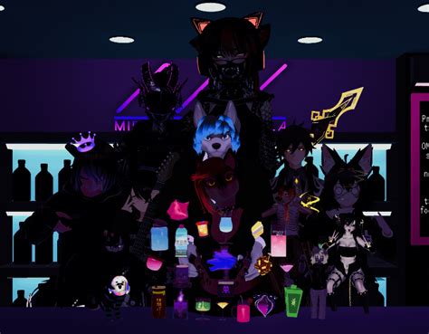 Midnight bar drink holders : r/VRchat