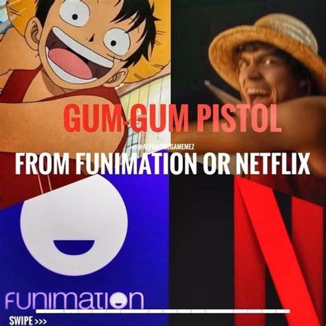 GUM GUM PISTOL from Funimation or Netflix : r/OnePiece