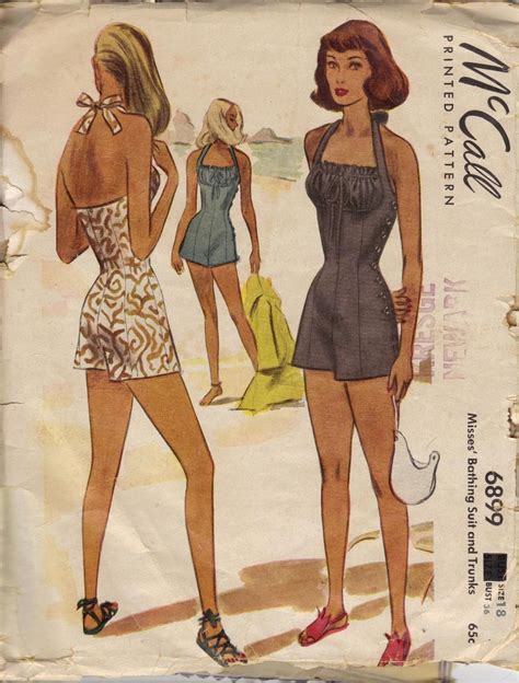 Pin on Vintage Bathing Suits & Beachwear Patterns