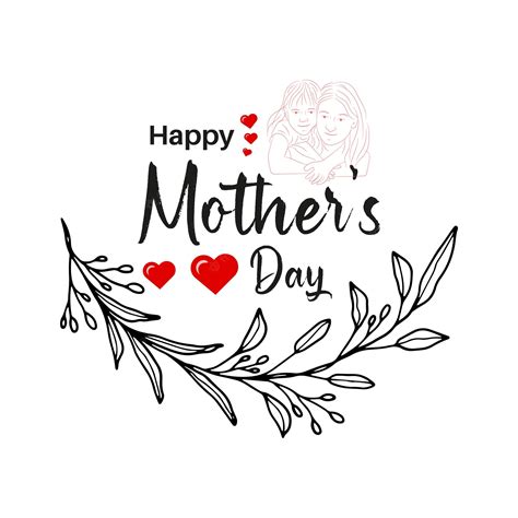 Premium Vector | Mother's day heart greeting background