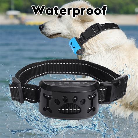 Dog Bark Collar Electric Shock Collar No Bark Collar Warning Beeper Bark Control E-Collar ...