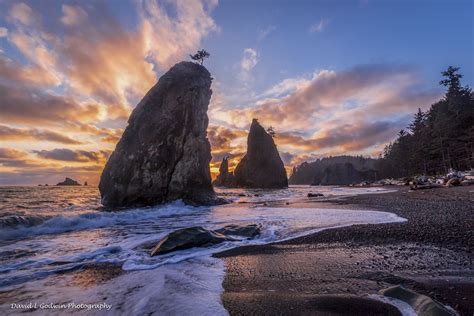 Sunset on Rialto Beach - David L Godwin Photography