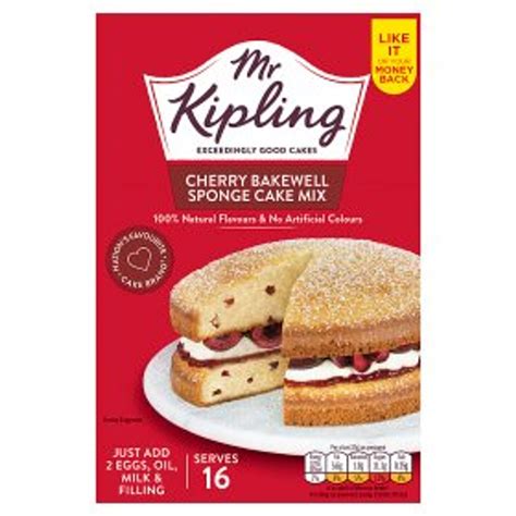 Mr Kipling Cherry Bakewell Sponge Cake Mix 350g - Caletoni ...