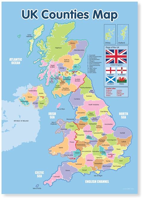 Printable Map Of English Counties