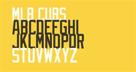 MLB Cubs free Font - What Font Is